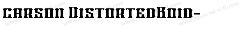 carson DistortedBoid字体转换